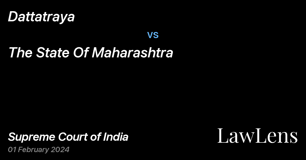 Preview image for Dattatraya vs. The State Of Maharashtra