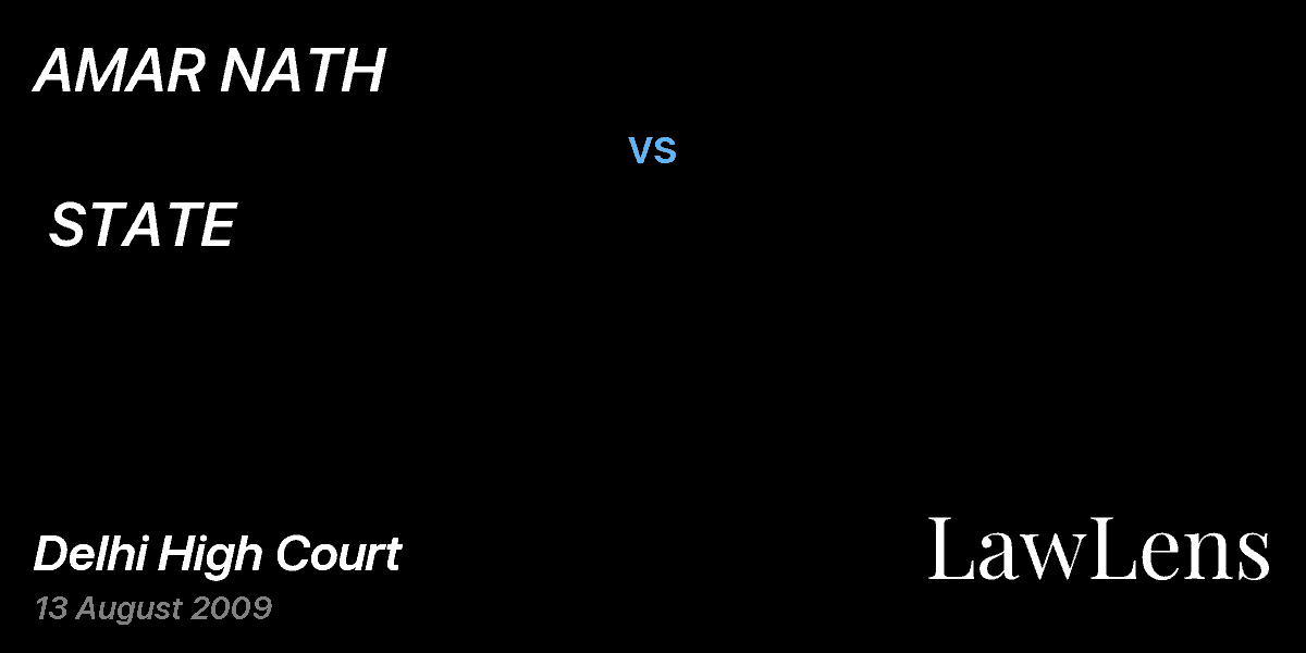 Preview image for AMAR NATH  vs.  STATE