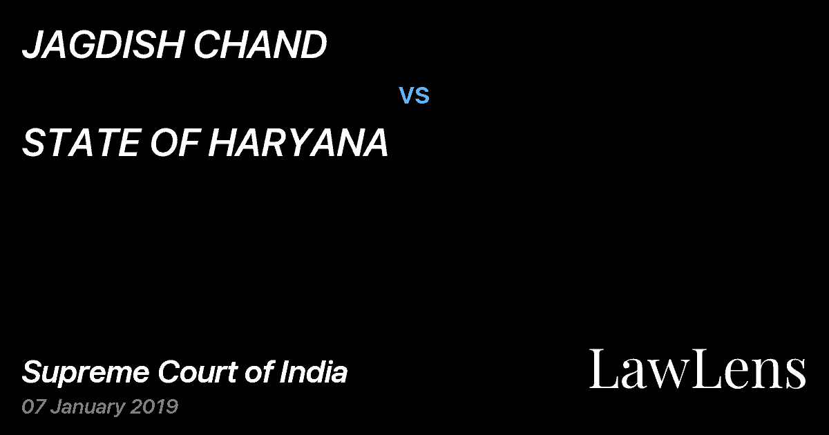 Preview image for JAGDISH CHAND vs. STATE OF HARYANA