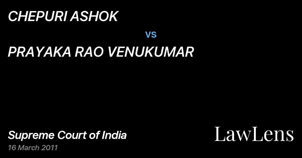 Preview image for CHEPURI ASHOK vs. PRAYAKA RAO VENUKUMAR