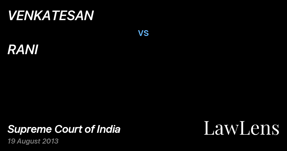 Preview image for VENKATESAN vs. RANI
