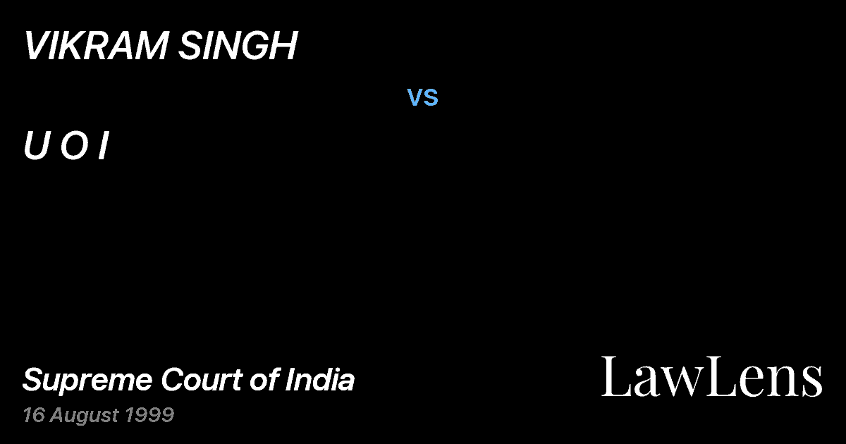 Preview image for VIKRAM SINGH vs. U O I