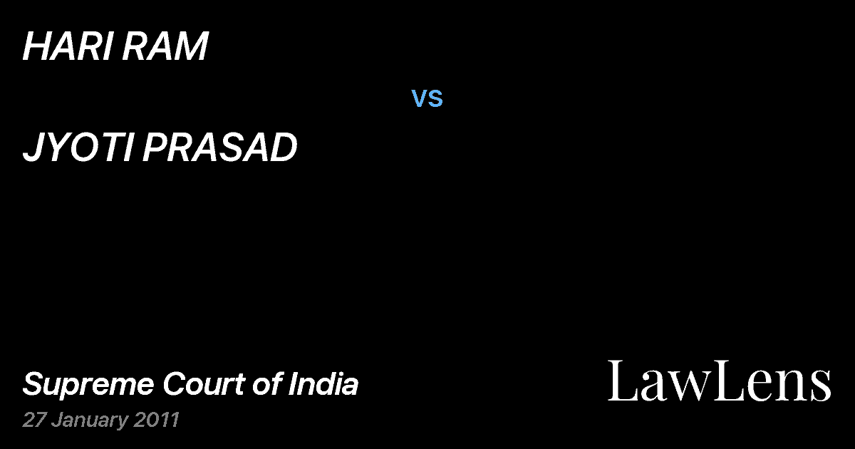 Preview image for HARI RAM vs. JYOTI PRASAD