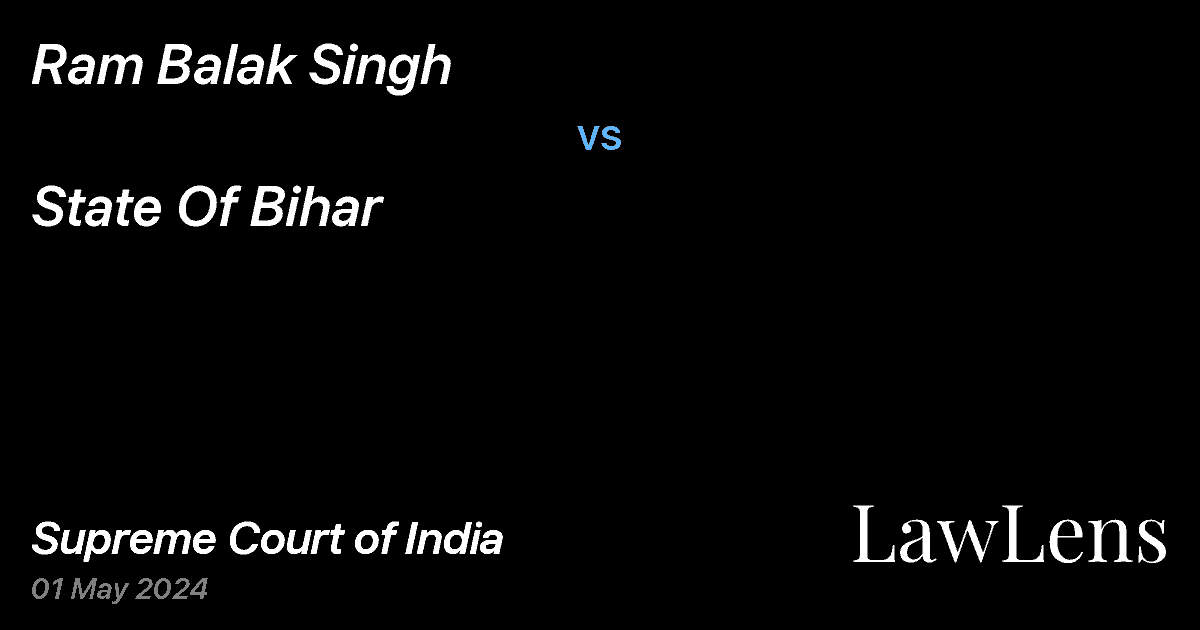 Preview image for Ram Balak Singh vs. State Of Bihar