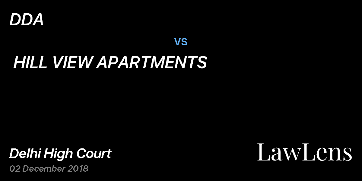 Preview image for DDA   vs.  HILL VIEW APARTMENTS 