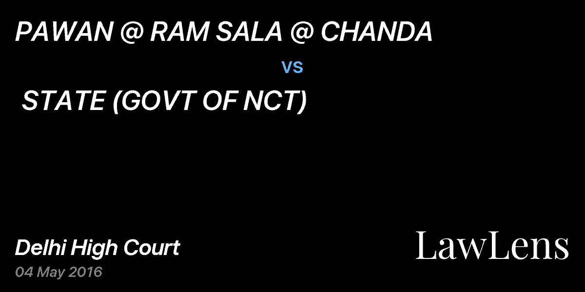 Preview image for PAWAN @ RAM SALA @ CHANDA  vs.  STATE (GOVT OF NCT)