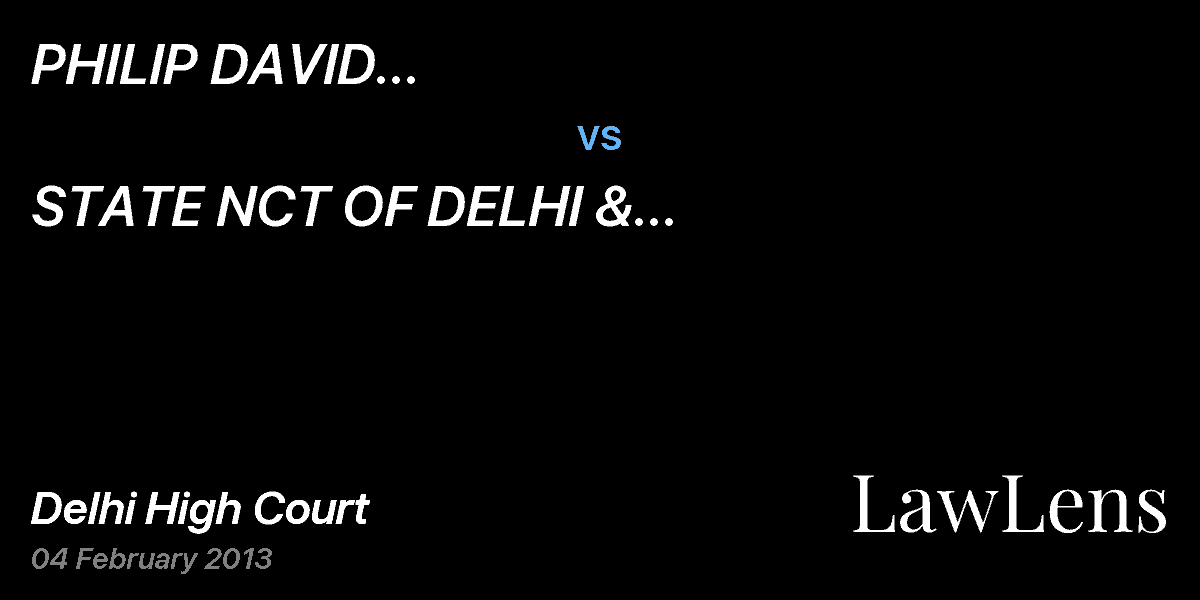 Preview image for PHILIP DAVID DEXTER vs. STATE NCT OF DELHI & ANR