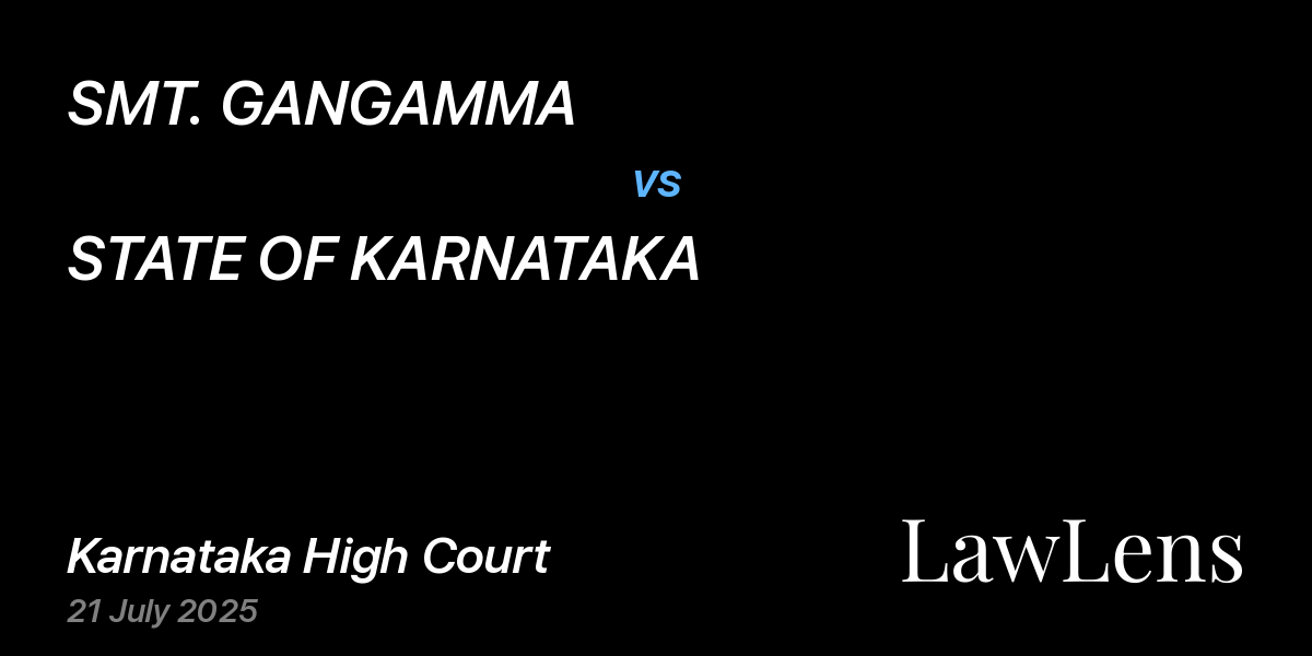 Preview image for SMT. GANGAMMA vs. STATE OF KARNATAKA