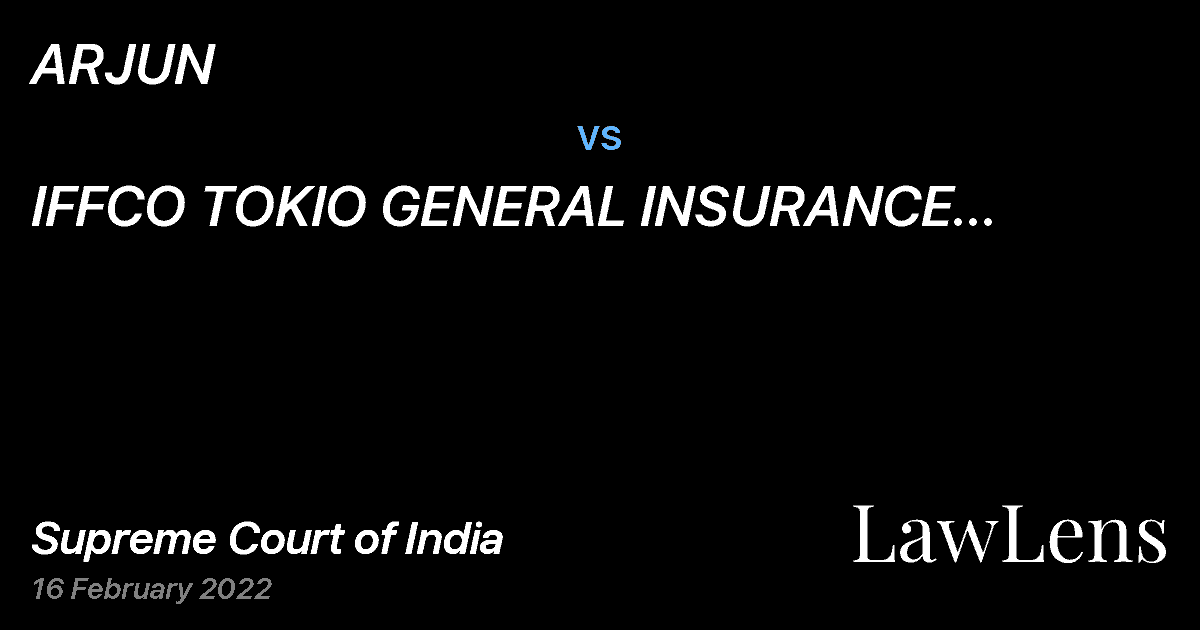 Preview image for ARJUN vs. IFFCO TOKIO GENERAL INSURANCE COMPANY LTD