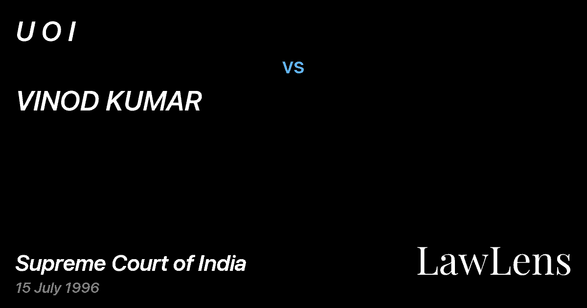 Preview image for U O I vs. VINOD KUMAR