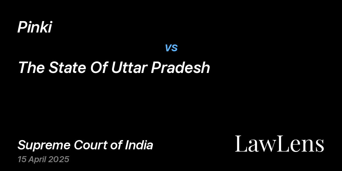 Preview image for Pinki vs. The State Of Uttar Pradesh