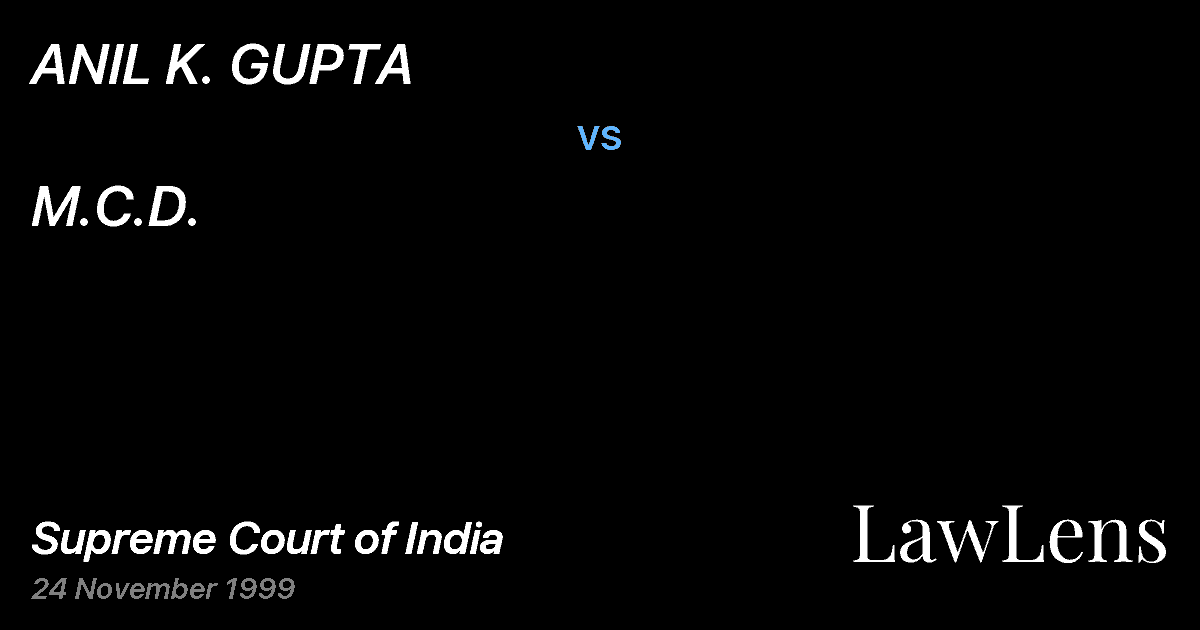 Preview image for ANIL K. GUPTA vs. M.C.D.
