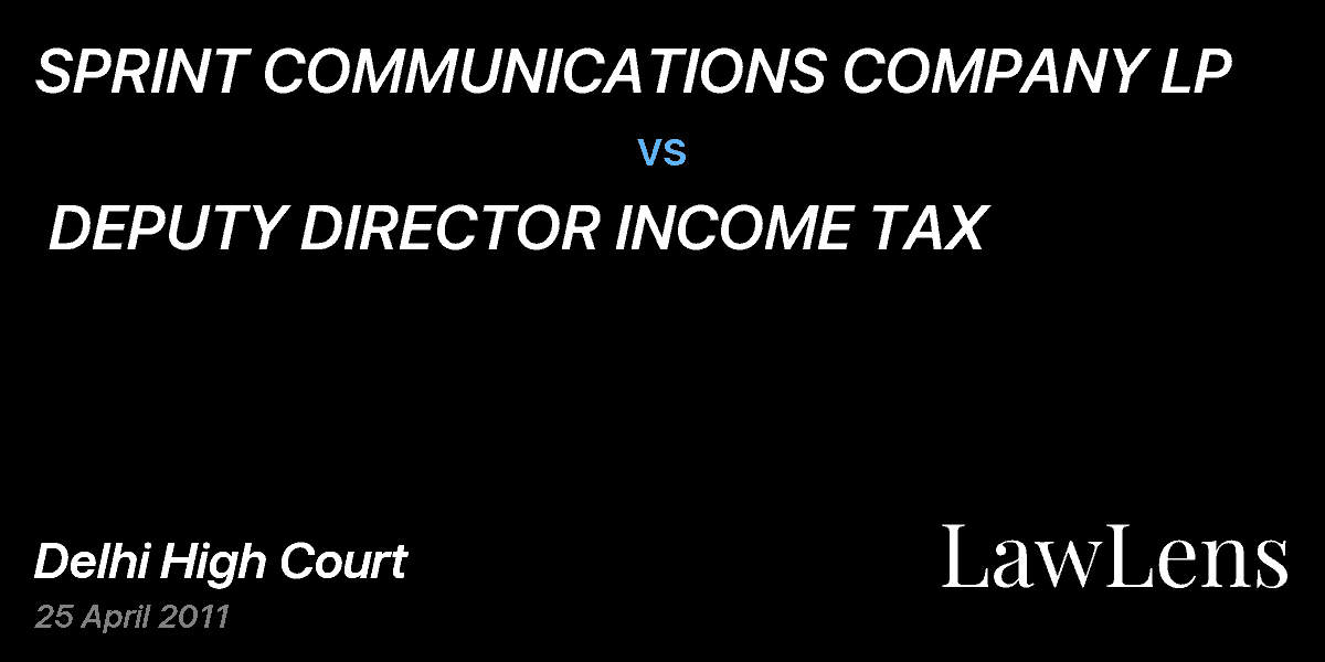 Preview image for SPRINT COMMUNICATIONS COMPANY LP  vs.  DEPUTY DIRECTOR INCOME TAX