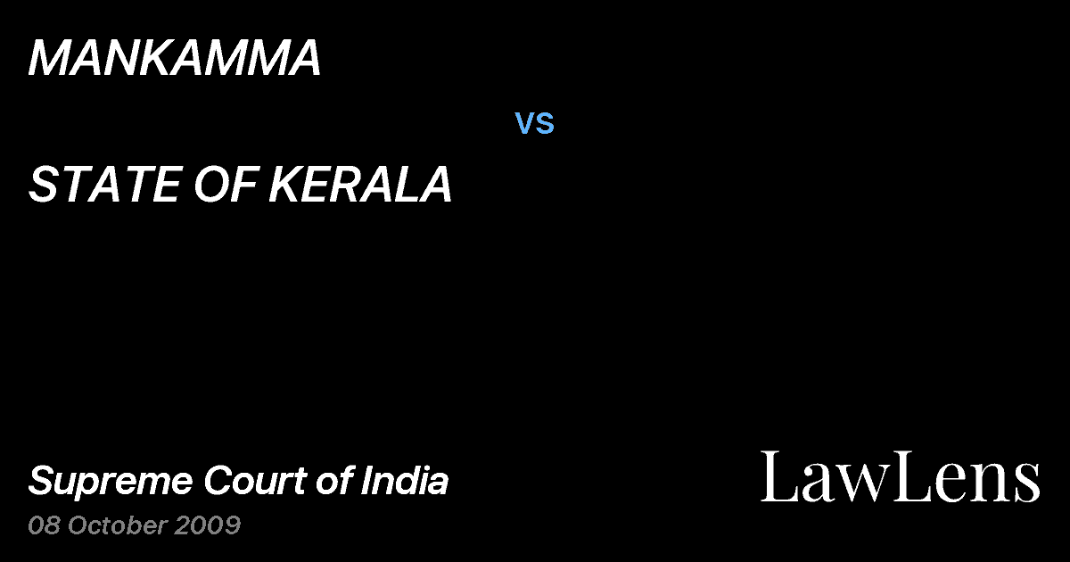 Preview image for MANKAMMA vs. STATE OF KERALA