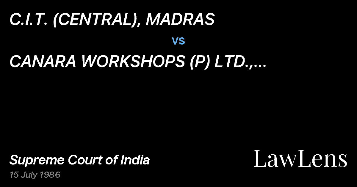 Preview image for C.I.T. (CENTRAL), MADRAS vs. CANARA WORKSHOPS (P) LTD., KODIALBALL, MANGALORE