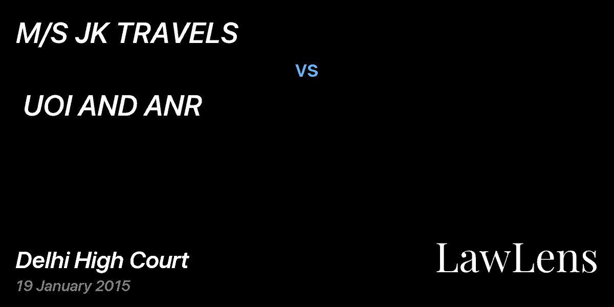 Preview image for M/S JK TRAVELS  vs.  UOI AND ANR