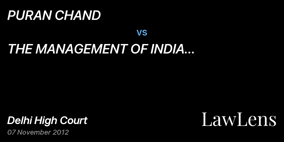 Preview image for PURAN CHAND  vs.  THE MANAGEMENT OF INDIA INTERNATIONAL CENTRE