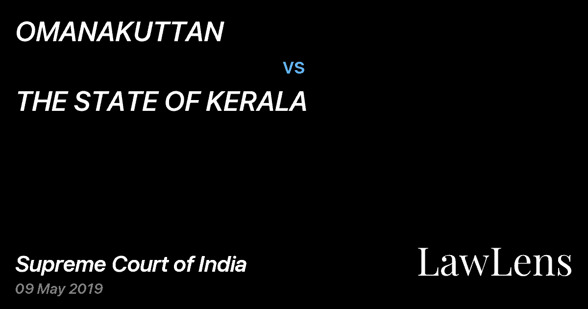 Preview image for OMANAKUTTAN vs. THE STATE OF KERALA