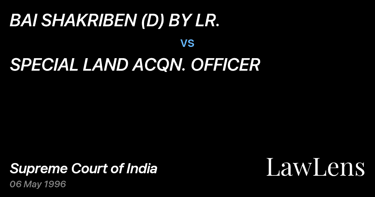 Preview image for BAI SHAKRIBEN (D) BY LR. vs. SPECIAL LAND ACQN. OFFICER