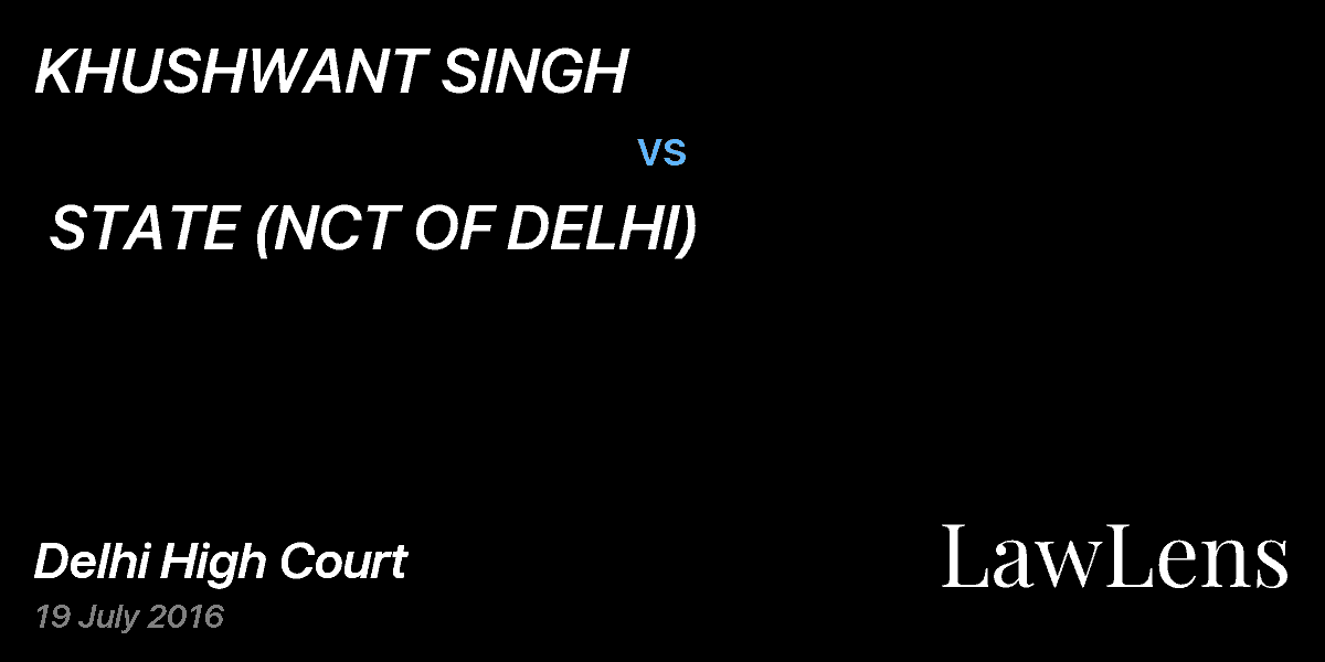 Preview image for KHUSHWANT SINGH  vs.  STATE (NCT OF DELHI)