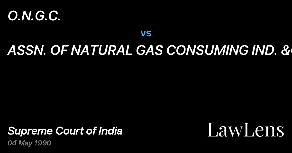 Preview image for O.N.G.C. vs. ASSN. OF NATURAL GAS CONSUMING IND. &ORS