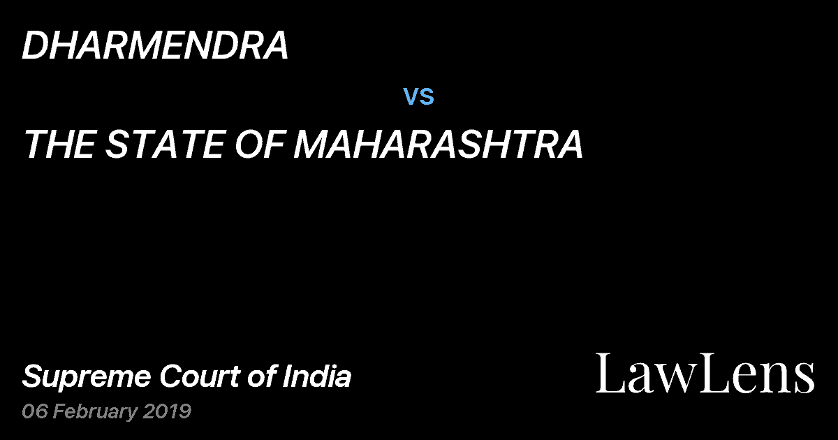 Preview image for DHARMENDRA vs. THE STATE OF MAHARASHTRA