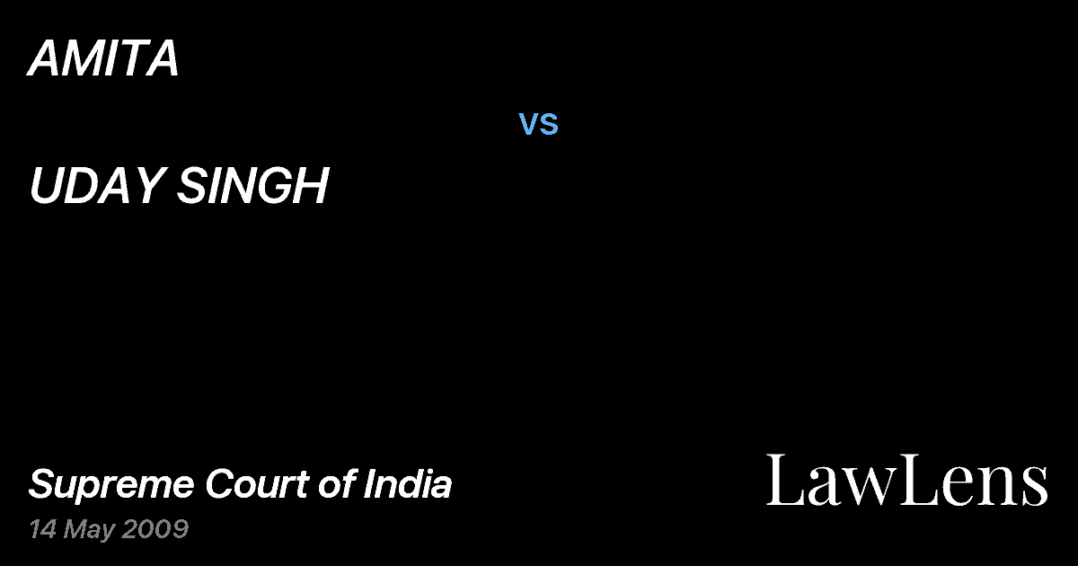 Preview image for AMITA vs. UDAY SINGH