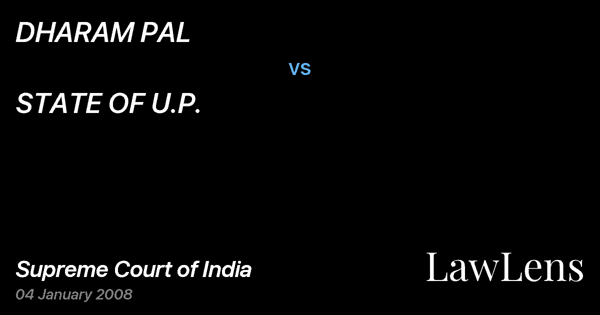 Preview image for DHARAM PAL vs. STATE OF U.P.
