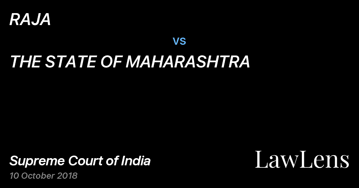 Preview image for RAJA vs. THE STATE OF MAHARASHTRA