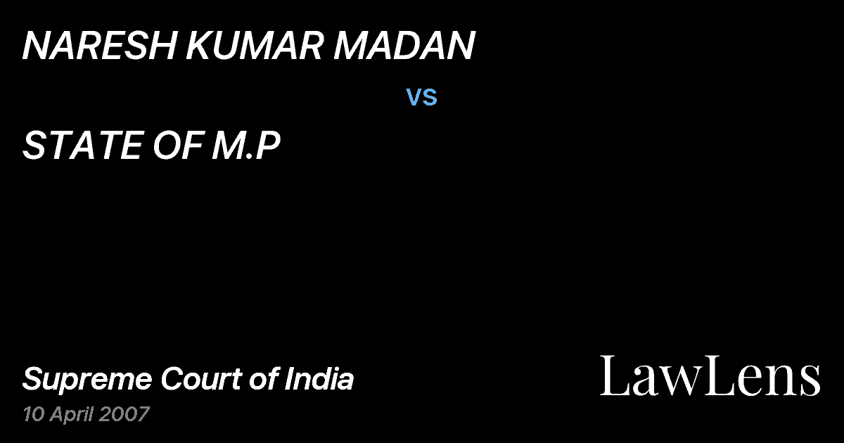 Preview image for NARESH KUMAR MADAN vs. STATE OF M.P