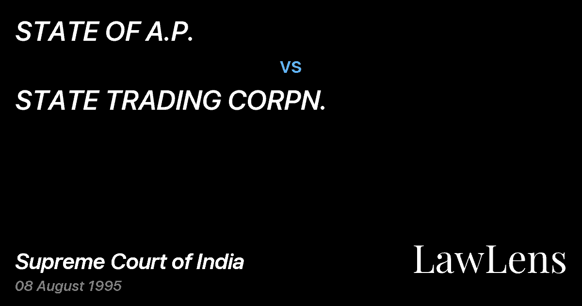 Preview image for STATE OF A.P. vs. STATE TRADING CORPN.