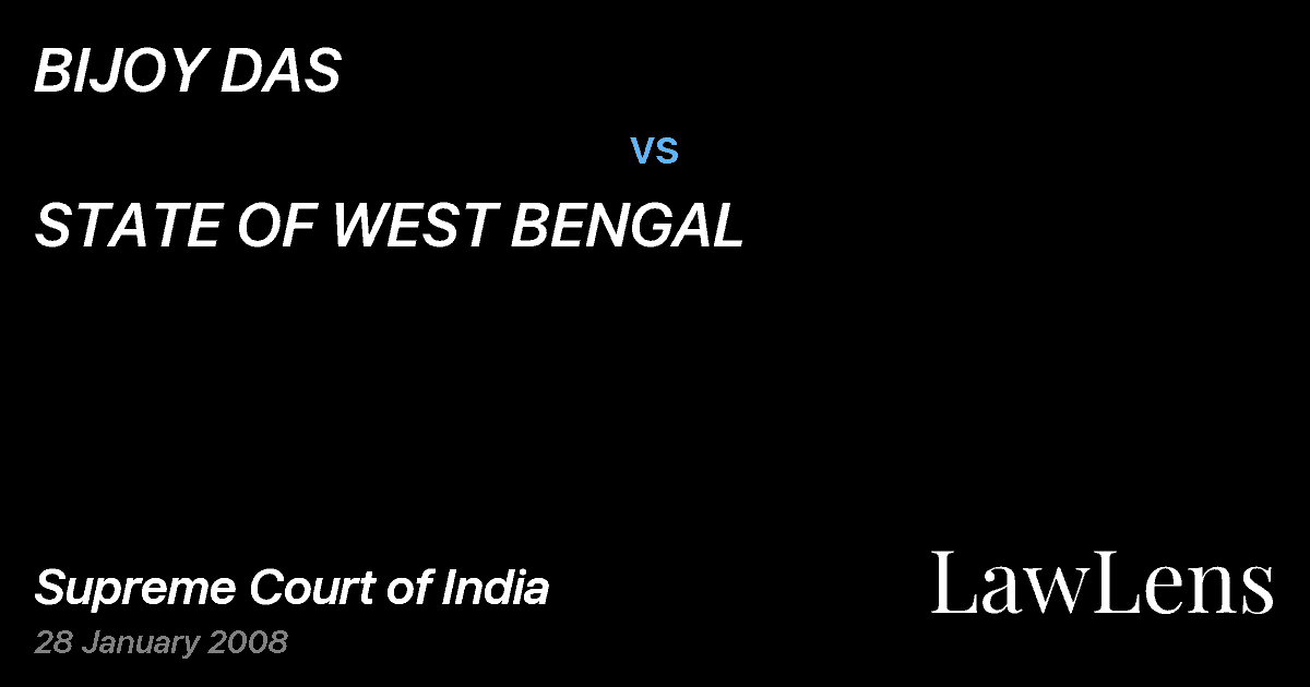 Preview image for BIJOY DAS vs. STATE OF WEST BENGAL