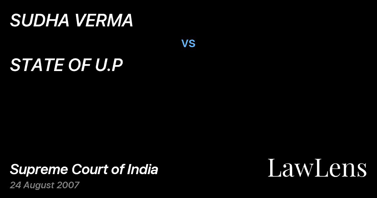Preview image for SUDHA VERMA vs. STATE OF U.P