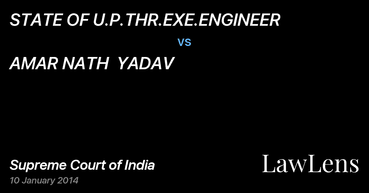Preview image for STATE OF U.P.THR.EXE.ENGINEER vs. AMAR NATH  YADAV