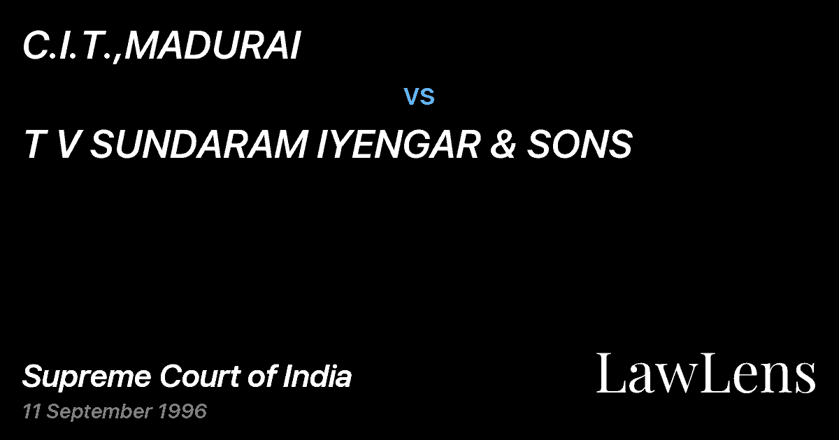 Preview image for C.I.T.,MADURAI vs. T V SUNDARAM IYENGAR & SONS