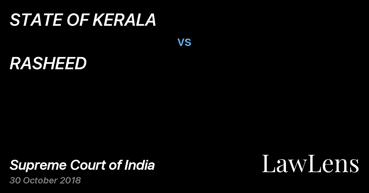 Preview image for STATE OF KERALA vs. RASHEED