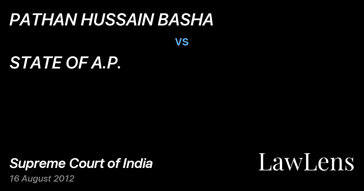 Preview image for PATHAN HUSSAIN BASHA vs. STATE OF A.P.