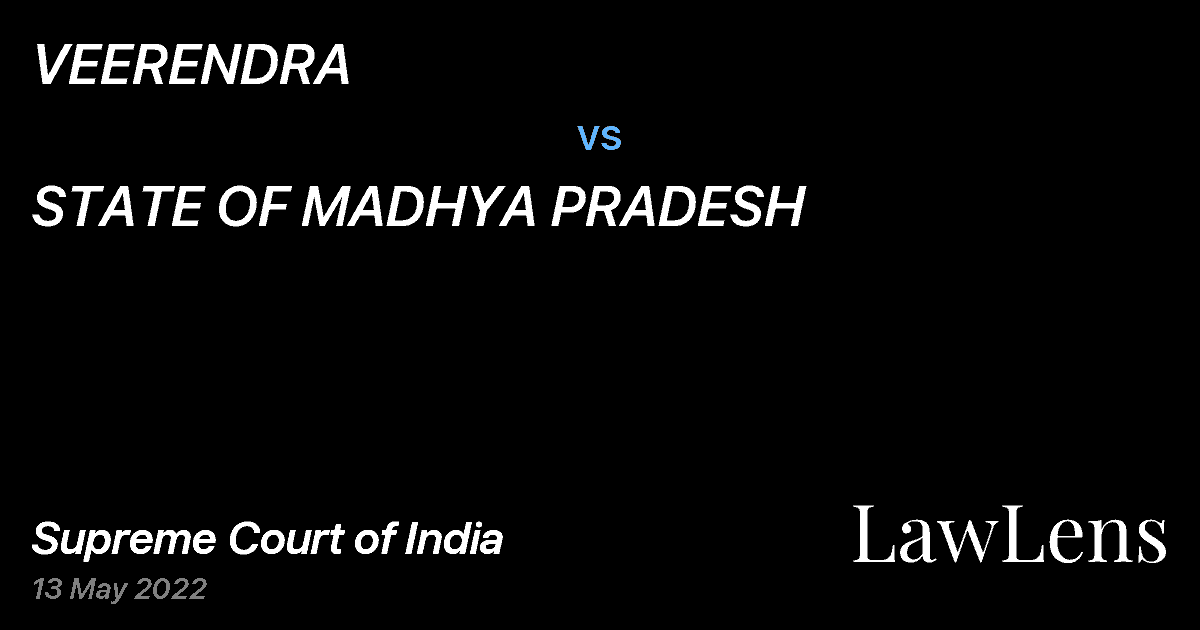 Preview image for VEERENDRA vs. STATE OF MADHYA PRADESH
