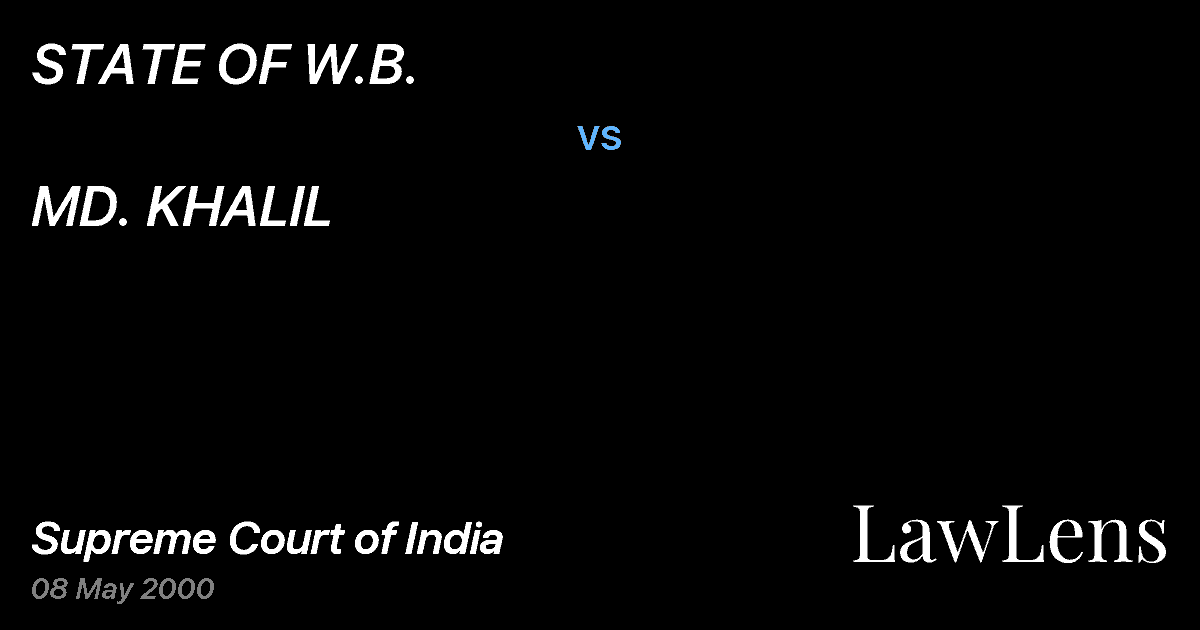 Preview image for STATE OF W.B. vs. MD. KHALIL