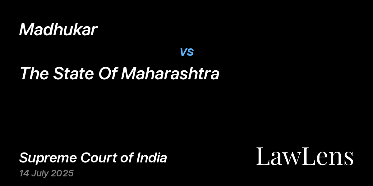 Preview image for Madhukar vs. The State Of Maharashtra
