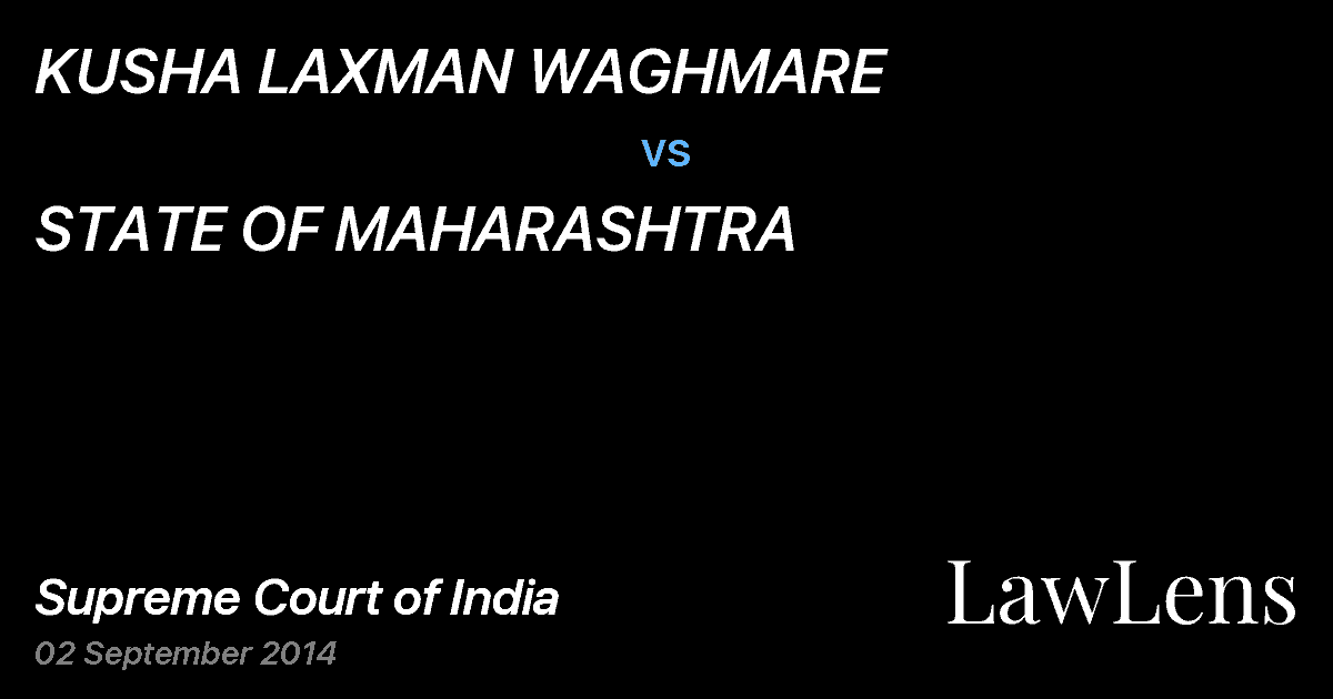Preview image for KUSHA LAXMAN WAGHMARE vs. STATE OF MAHARASHTRA
