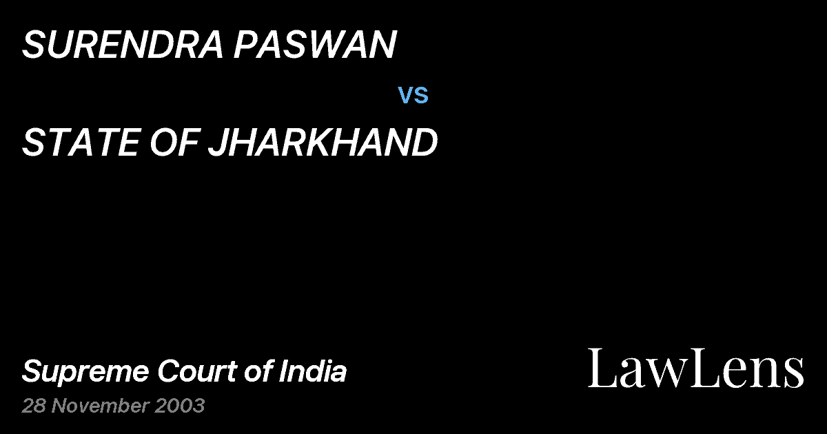 Preview image for SURENDRA PASWAN vs. STATE OF JHARKHAND