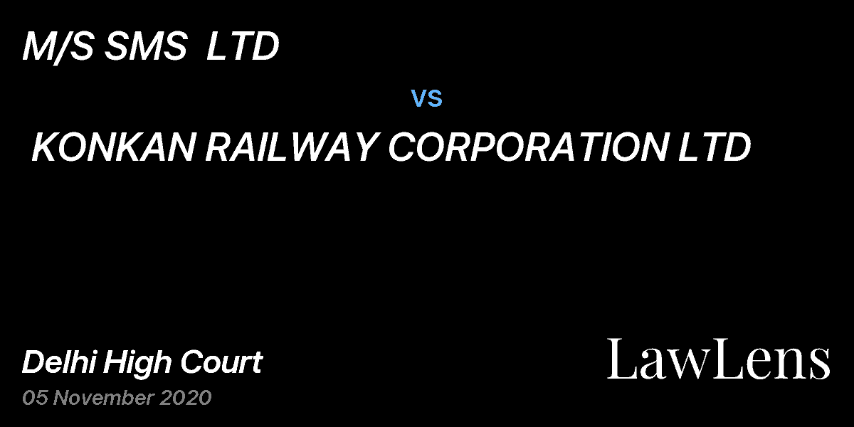 Preview image for M/S SMS  LTD  vs.  KONKAN RAILWAY CORPORATION LTD
