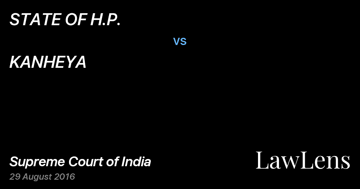 Preview image for STATE OF H.P. vs. KANHEYA