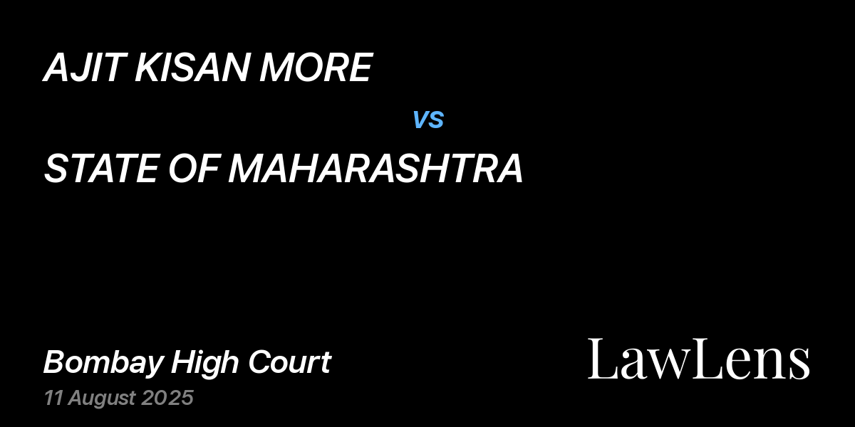 Preview image for AJIT KISAN MORE vs. STATE OF MAHARASHTRA