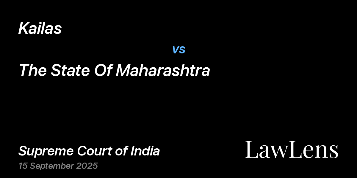 Preview image for Kailas vs. The State Of Maharashtra