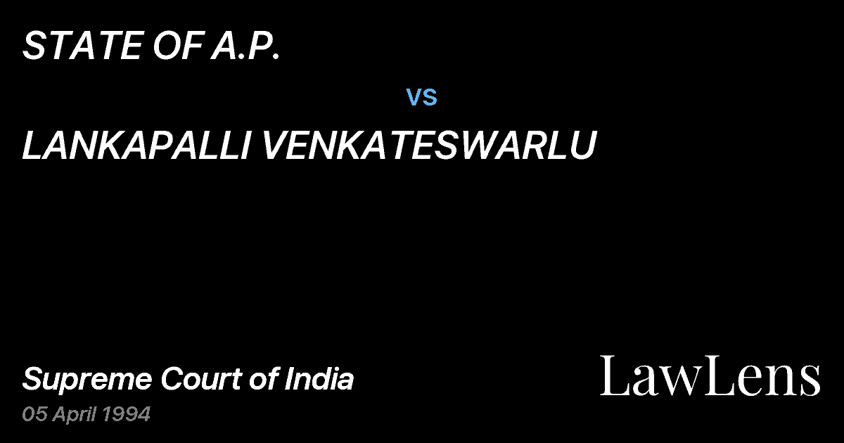 Preview image for STATE OF A.P. vs. LANKAPALLI VENKATESWARLU