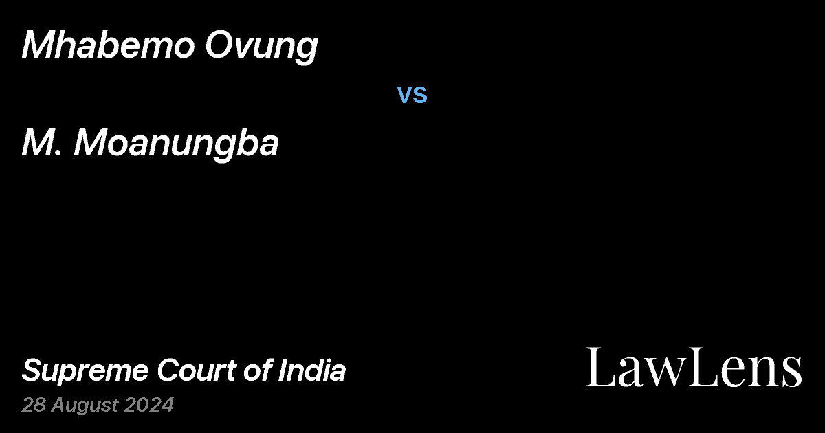 Preview image for MHABEMO OVUNG vs. M. MOANUNGBA