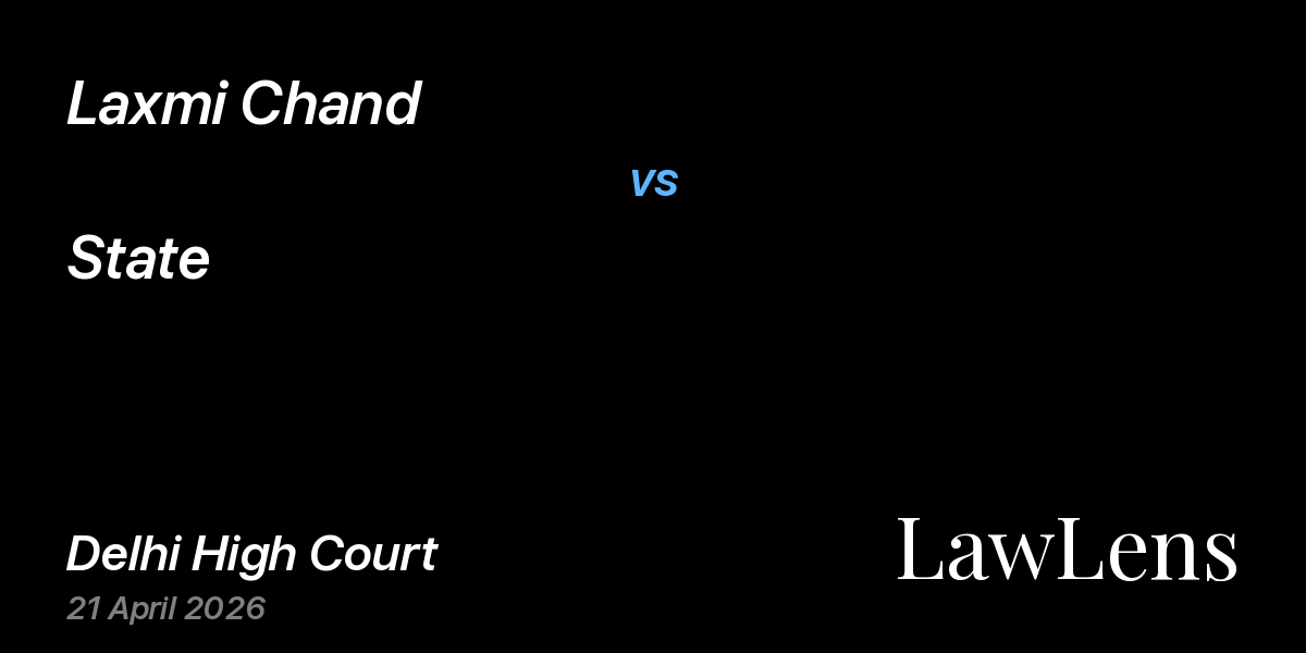 Preview image for Laxmi Chand vs. State