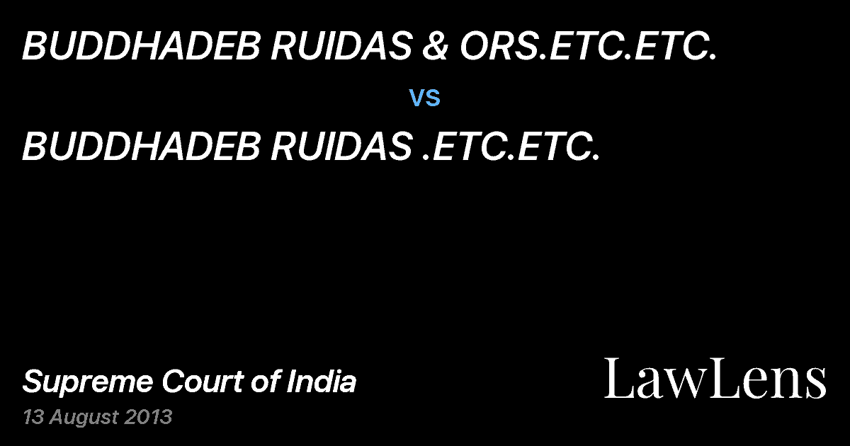 Preview image for BUDDHADEB RUIDAS & ORS.ETC.ETC. vs. BUDDHADEB RUIDAS .ETC.ETC.